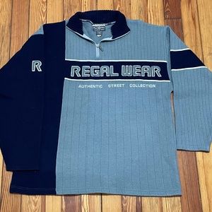 Vintage Y2K Regal Wear Streetwear Collection 1/2 zip Sweater! 🔥🙌🏻